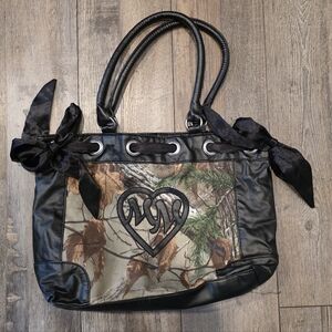 Metal Mulisha Black and Camouflage Shoulder Bag